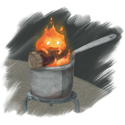 Calcifer [Howl no Ugoku Shiro - fan art]